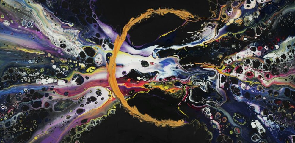 Représentation abstraite d'un passage de la mort à la vie.