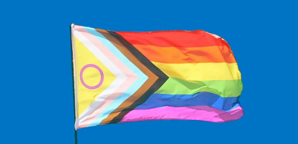 Drapeau LGBTQIA+ pour la section de la foire aix questions.